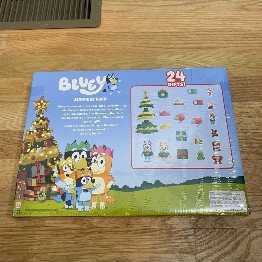 Bluey Advent Calendar NEW Family Christmas Surprise Pack 24 Gifts Toy